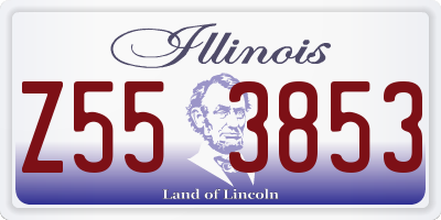 IL license plate Z553853