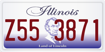 IL license plate Z553871
