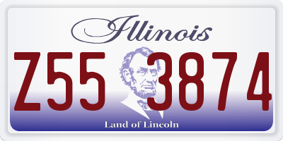 IL license plate Z553874
