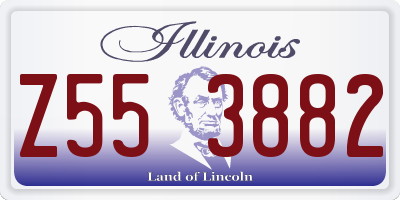 IL license plate Z553882
