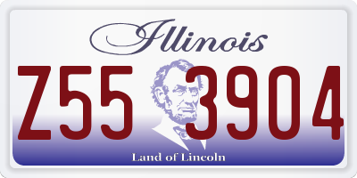IL license plate Z553904
