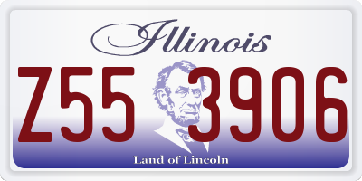 IL license plate Z553906