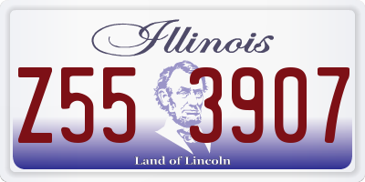 IL license plate Z553907