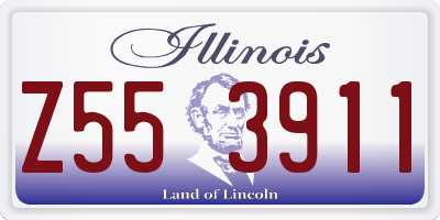 IL license plate Z553911