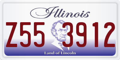 IL license plate Z553912