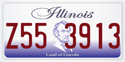 IL license plate Z553913