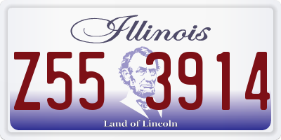 IL license plate Z553914