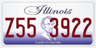 IL license plate Z553922