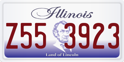 IL license plate Z553923