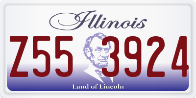 IL license plate Z553924