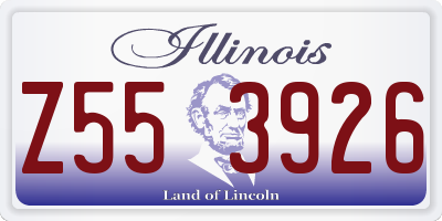 IL license plate Z553926