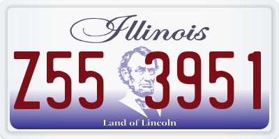IL license plate Z553951