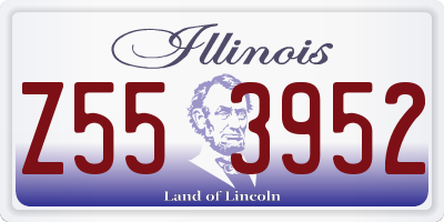 IL license plate Z553952
