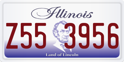 IL license plate Z553956