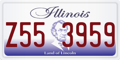 IL license plate Z553959