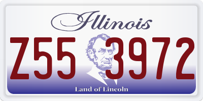 IL license plate Z553972