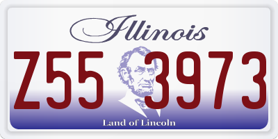 IL license plate Z553973