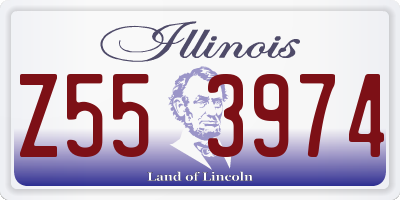 IL license plate Z553974