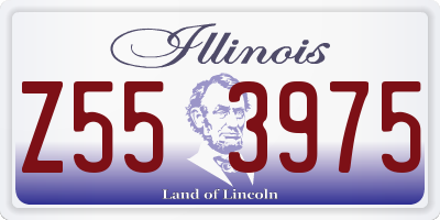 IL license plate Z553975