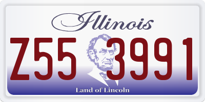 IL license plate Z553991
