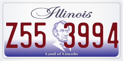 IL license plate Z553994