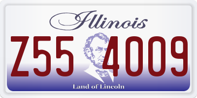 IL license plate Z554009