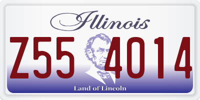 IL license plate Z554014