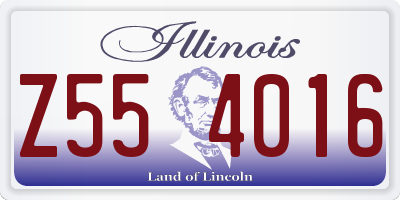 IL license plate Z554016