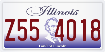 IL license plate Z554018