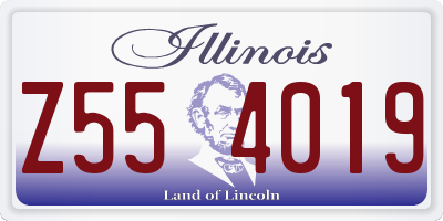 IL license plate Z554019