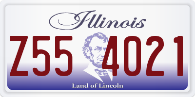 IL license plate Z554021