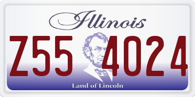 IL license plate Z554024
