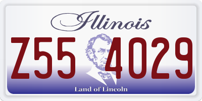 IL license plate Z554029