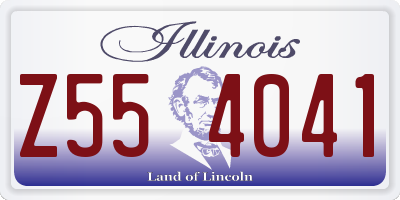 IL license plate Z554041