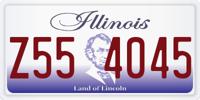 IL license plate Z554045
