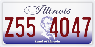 IL license plate Z554047