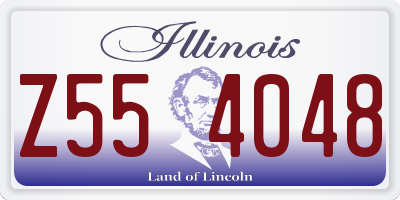 IL license plate Z554048