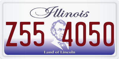 IL license plate Z554050