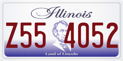 IL license plate Z554052