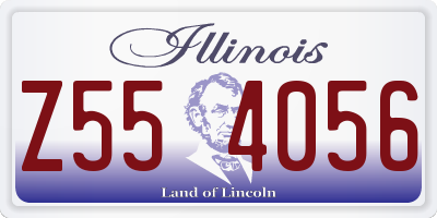 IL license plate Z554056