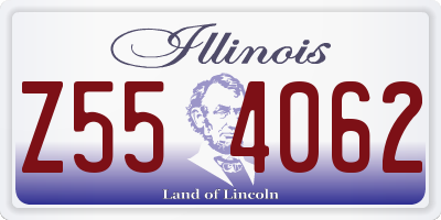 IL license plate Z554062