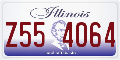 IL license plate Z554064