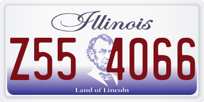 IL license plate Z554066