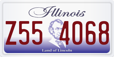 IL license plate Z554068