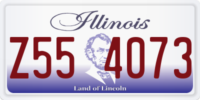 IL license plate Z554073