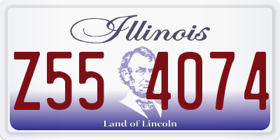 IL license plate Z554074