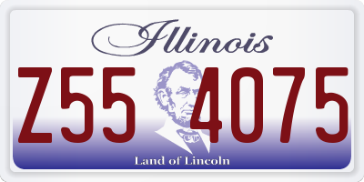IL license plate Z554075