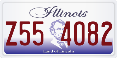 IL license plate Z554082