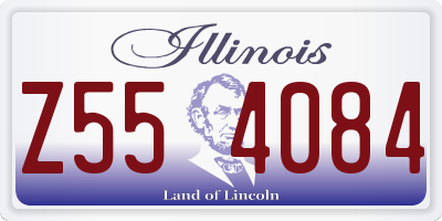 IL license plate Z554084