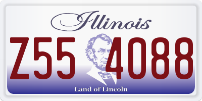 IL license plate Z554088